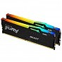 Модуль пам'яті для комп'ютера DDR5 32GB (2x16GB) 5600 MHz FURY Beast RGB Kingston Fury (ex.HyperX) (KF556C40BBAK2-32) (U0722022)