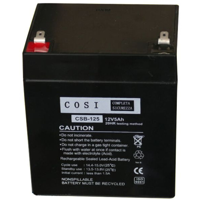 Батарея до ДБЖ COSI AGM 12V 5Ah F1 (CSB-125) (U0776947)