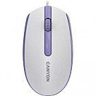 Мишка Canyon M-10 USB White Lavender (CNE-CMS10WL)