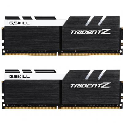 Модуль памяти для компьютера DDR4 16GB (2x8GB) 3200 MHz Trident Z Black H/White G.Skill (F4-3200C16D-16GTZKW) (U0255264)