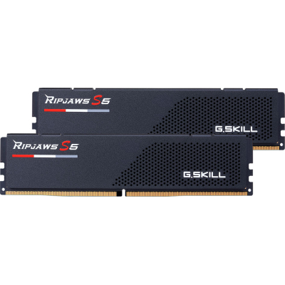 Модуль памяти для компьютера DDR5 32GB (2x16GB) 6000 MHz Ripjaws S5 Black G.Skill (F5-6000J3636F16GX2-RS5K) (U0788084)