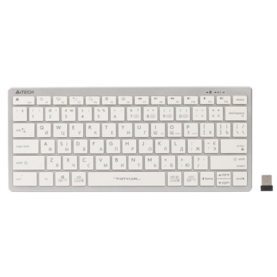 Клавиатура A4Tech FBX51C Wireless/Bluetooth White (FBX51C White) (U0800030)