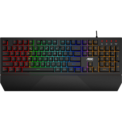 Клавиатура AOC GK200 Rainbow LED USB Black (GK200D32R) (U0948896)