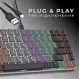 Клавиатура GamePro MK140R Red Swich Low Profile USB Dark Gray (MK140R) (U0968321)