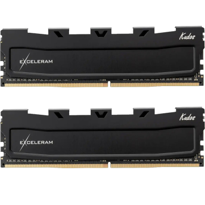 Модуль памяти для компьютера DDR5 32GB (2x16GB) 6800 MHz Black Kudos eXceleram (EK50320683445CD) (U1020019)
