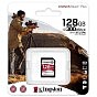 Карта памяти Kingston 128GB SDXC class 10 UHS-II U3 Canvas React Plus (SDR2/128GB) (U0722092)