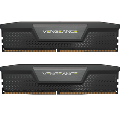 Модуль памяти для компьютера DDR5 64GB (2x32GB) 6000 MHz Vengeance Black Corsair (CMK64GX5M2B6000C40) (U1018610)