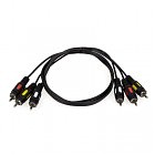 Кабель мультимедийный 3RCA to 3RCA 5.0m Atcom (10713)