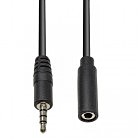 Кабель мультимедийный 3.5 mm (M) — 3.5 mm (F) 4С, 1 m PowerPlant (CA912841)