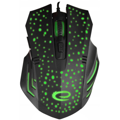 Мышка Esperanza MX212 Galaxy USB Black-Green (EGM212) (U0773928)