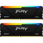 Модуль пам'яті для комп'ютера DDR4 32GB (2x16GB) 3200 MHz Beast RGB Kingston Fury (ex.HyperX) (KF432C16BB12AK2/32)