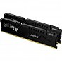 Модуль памяти для компьютера DDR5 16GB (2x8GB) 5200 MHz FURY Beast Black Kingston Fury (ex.HyperX) (KF552C40BBK2-16) (U0883779)