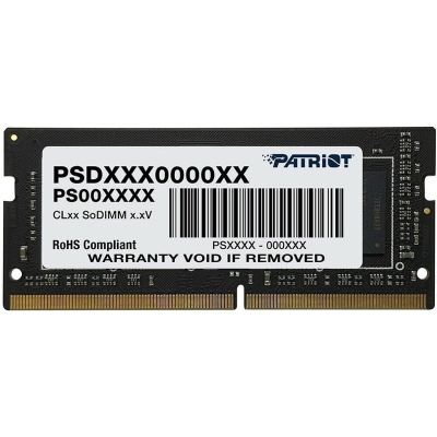 Модуль пам'яті для ноутбука SoDIMM DDR4 8GB 3200 MHz Patriot (PSD48G32002S) (U0971977)