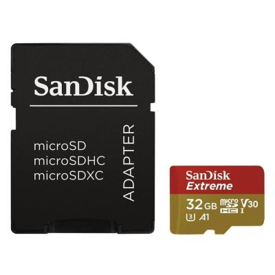 Карта пам'яті SanDisk 32GB microSDHC V30 A1 UHS-I U3 4K Extreme (SDSQXAF-032G-GN6MA) (U0241210)