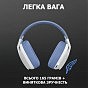 Наушники Logitech G435 Lightspeed Wireless Gaming Headset White (981-001074) (U0589464)