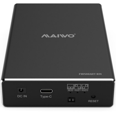 Карман внешний Maiwo 2*HDD 2.5» SATA/SSD up to 9.5mm USB3.1 GEN2 Type-C, RAID 0,1 (K25272C) (U0641780)