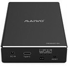 Карман внешний Maiwo 2*HDD 2.5» SATA/SSD up to 9.5mm USB3.1 GEN2 Type-C, RAID 0,1 (K25272C)