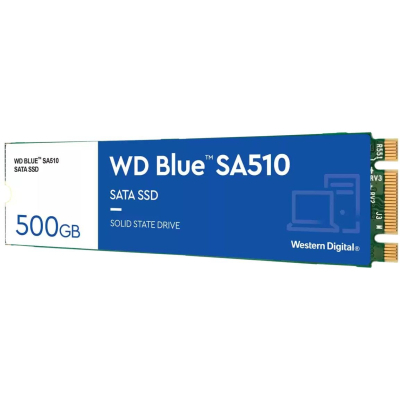 Накопитель SSD M.2 2280 500GB SA510 WD (WDS500G3B0B) (U0674339)