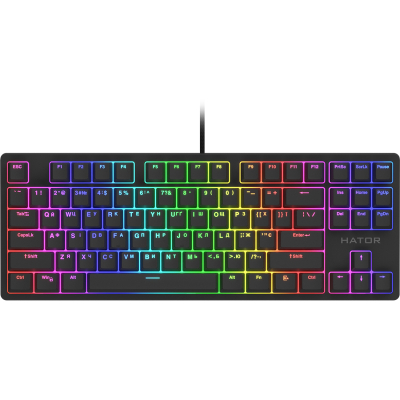 Клавіатура Hator Rockfall 2 Mecha TKL Orange USB Black (HTK-520) (U0873916)