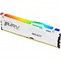 Модуль пам'яті для комп'ютера DDR5 32GB 5600 MHz FURY Beast White RGB Kingston Fury (ex.HyperX) (KF556C40BWA-32) (U0883808)