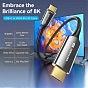 Кабель мультимедийный USB-C 3.1 to HDMI 1.8m 8K 60 Гц Zinc Alloy TPE Black Vention (CRCBAC) (U0955463)