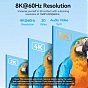 Кабель мультимедийный USB-C 3.1 to HDMI 1.8m 8K 60 Гц Zinc Alloy TPE Black Vention (CRCBAC) (U0955463)
