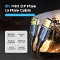 Кабель мультимедийный Mini DisplayPort to Mini DisplayPort 2.0m V1.4 8K 60Hz 32.4Gbps Blue Aluminum Alloy Vention (HCGLH) (U0955468)