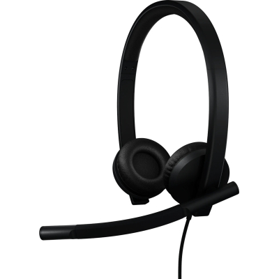 Наушники Logitech H570e Corded for Business Stereo Teams USB-C Black (981-001431) (U1018135)