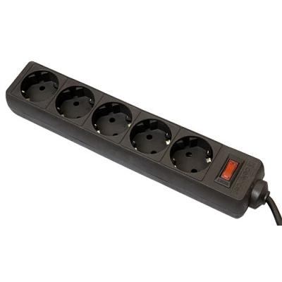 Мережевий фільтр живлення Defender ES 3m 5 роз. black (99485) (U0084713)