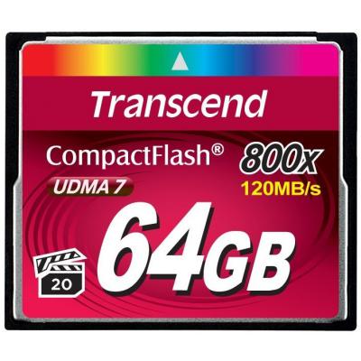 Карта памяти Transcend 64GB 800x (TS64GCF800) (U0107619)