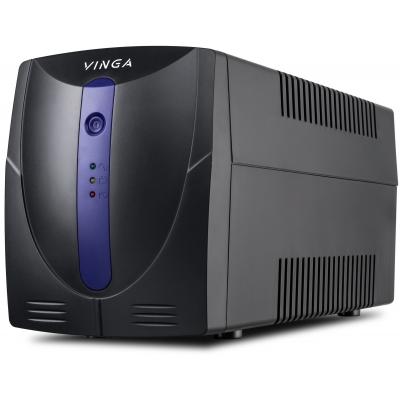 Источник бесперебойного питания Vinga LED 1200VA plastic case (VPE-1200P) (U0211171)