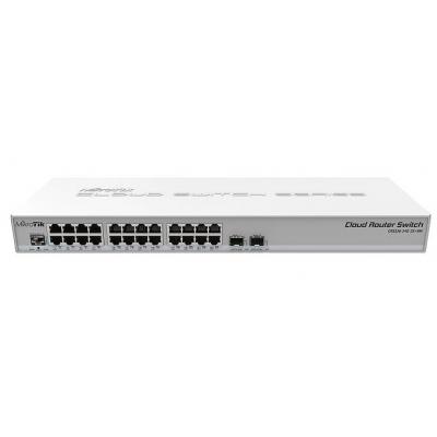 Комутатор мережевий Mikrotik CRS326-24G-2S+RM (U0260156)