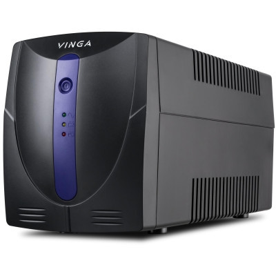 Пристрій безперебійного живлення Vinga LED 800VA plastic case with USB (VPE-800PU) (U0272612)