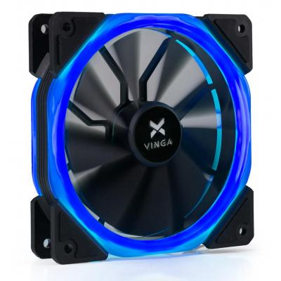 Кулер до корпусу Vinga LED fan-02 blue (U0300261)