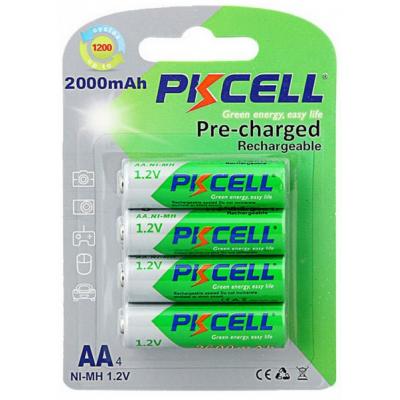 Аккумулятор PkCell AA R6 NiMH 2000mAh * 4 (PC/AA2000-4B) (U0461854)