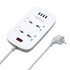Сетевой фильтр питания ColorWay 4 розетки/4USB White 1.8м (1QC3.0 + 3 AUTO ID) (CW-CHU44QW)