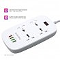 Сетевой фильтр питания ColorWay 4 розетки/4USB White 1.8м (1QC3.0 + 3 AUTO ID) (CW-CHU44QW) (U0470303)
