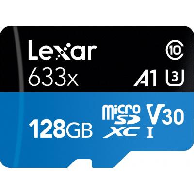 Карта пам'яті Lexar 128GB microSDXC class 10 UHS-I 633x (LSDMI128BB633A) (U0483916)