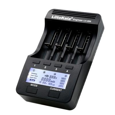 Зарядное устройство для аккумуляторов Liitokala 4 Slots, LCD дисплей, Li-ion/Ni-MH/Ni-Cd/AA/ААA/AAAA/С (Lii-500) (U0507390)
