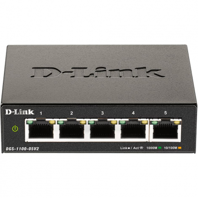 Коммутатор сетевой D-Link DGS-1100-05V2 (U0566470)