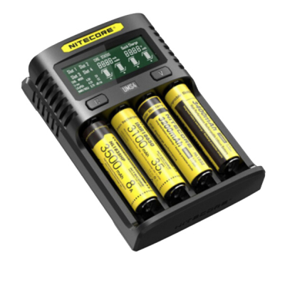 Зарядное устройство для аккумуляторов Nitecore Digicharger UM4 (4 channels, LCD дисп.,Li-ion, Ni-MH/Ni-Cd, (11434) (U0566844)
