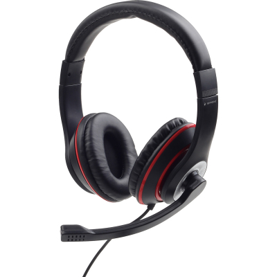 Наушники Gembird MHS-03-BKRD Black/Red (MHS-03-BKRD) (U0594744)