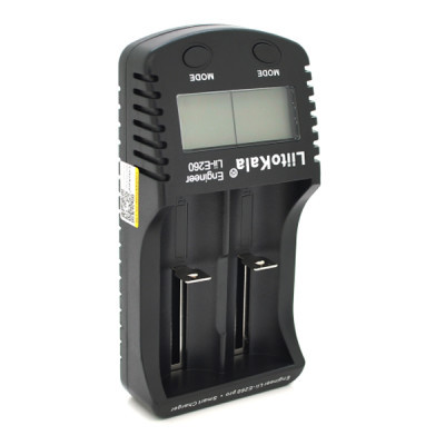 Зарядний пристрій для акумуляторів Liitokala 2 Slots, LCD display, Li-Ion, Ni-Mh, Ni-Cd, + AAAA, С, 10440/.../26650 (Lii-260) (U0721403)
