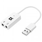 Звуковая плата Defender Audio USB 2х3,5mm jack (63002)