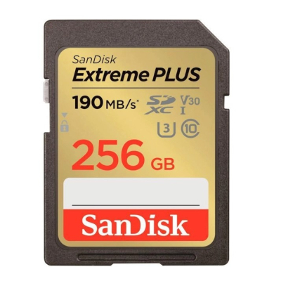 Карта памяти SanDisk 256GB SD class 10 UHS-I Extreme PLUS (SDSDXWV-256G-GNCIN) (U0862955)