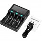Зарядное устройство для аккумуляторов PowerPlant PP-A4 (Ni-MH,Cd,Li-ion,LiFePO4 / input AC 100V-240V DC 12V) (AA620173) (U0882757)