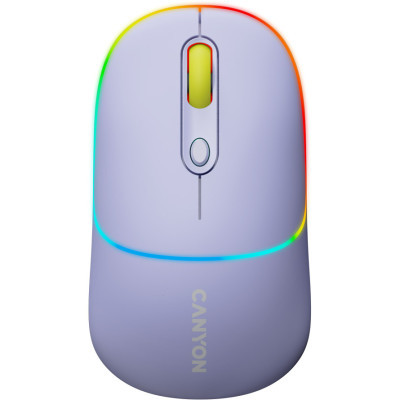 Мышка Canyon MW-22 Dual Band RGB Wireless Mountain Lavender (CNS-CMSW22ML) (U0895715)