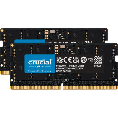 Модуль памяти для ноутбука SoDIMM DDR5 32GB (2x16GB) 5600 MHz Ripjaws Micron (CT2K16G56C46S5) (U0909385)