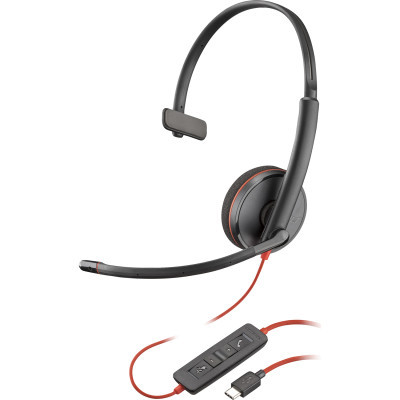 Наушники Poly BlackWire C3210 USB-C HS Mono (8X214AA) (U0920644)