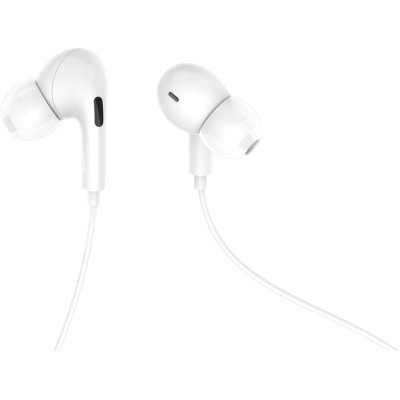 Навушники Denmen HF DR06 3.5mm 1.2 м White (DE-DR06-WH) (U0931515)